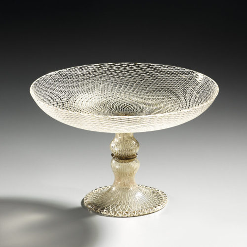 Unbekannt (Ausführung), Netzglas- (Reticello-) Tazza, ca. 1600–1650