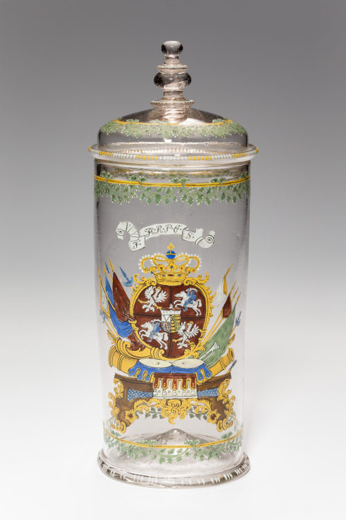 Unbekannt (Ausführung), Deckelbecher mit sächsisch-polnischem Wappen, 1700–1725