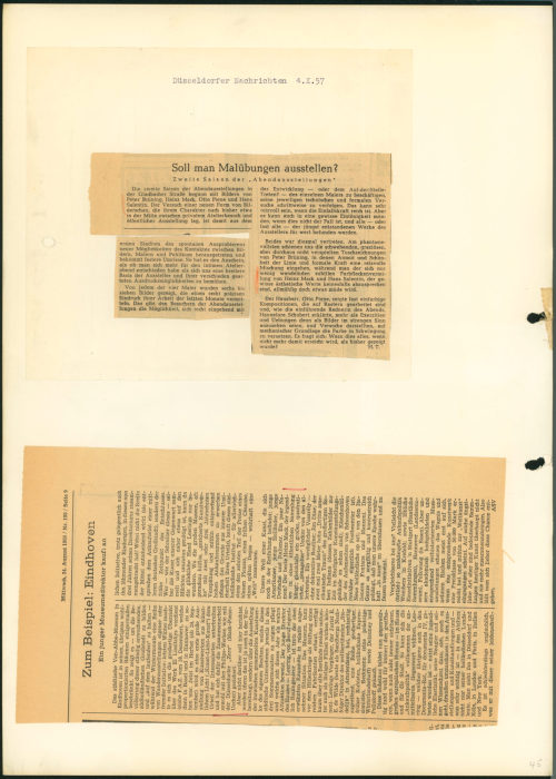 Van Abbemuseum (Beteiligte Institution), 4. Abendausstellung / KunstLichtKunst, 1957 / 1966