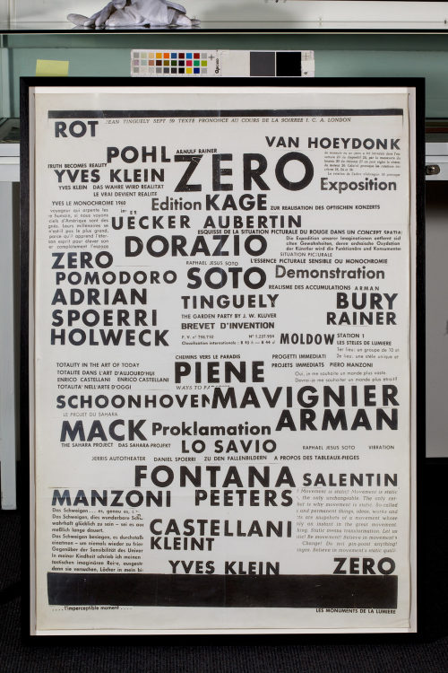 Galerie Schmela (Beteiligte Institution), ZERO.Edition Exposition demonstration. Galerie Schmela, Düsseldorf, 05.07.1961, 1961