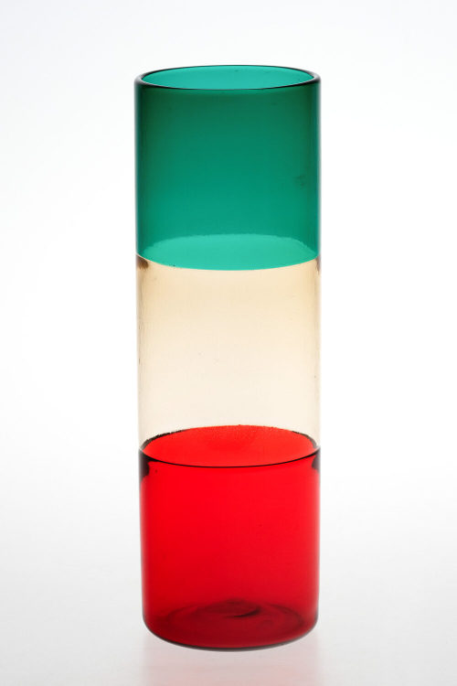 Venini & C. (Ausführung), Stangenvase "a doppio incalmo", ca. 1950