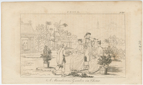 Unbekannt (Künstler*in), Mandarin's Garden in China, um 1820