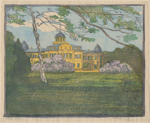 Margarethe Geibel (Künstler*in), Belvedere im Frühling, um 1915