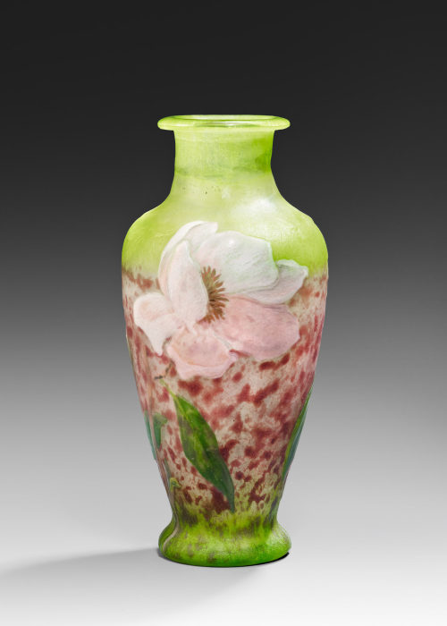 Henri Bergé (Entwurf), Vase mit Christrosen, um 1902/1903