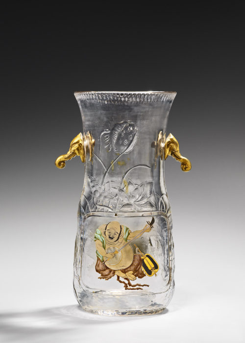 Escalier de Cristal (Verleger*in), Vase mit Glücksgott Hotei und Elefantenköpfen, 1883–1885