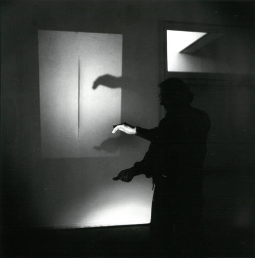 Erika Kiffl (Fotograf*in), ZERO Aufbau 1992, Kunstmuseum Düsseldorf, Otto Piene, 1992