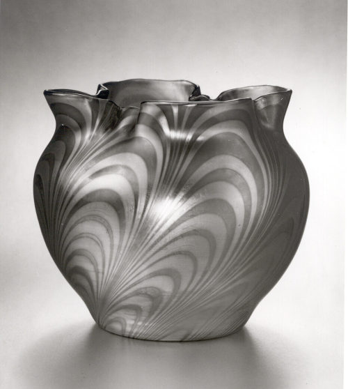 Glasfabrik Johann Lötz Witwe (Ausführung), Vase, Form und Dekor candia Phänomen Gre 7624, um 1900