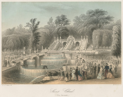 Albert Henry Payne (Vorlage von), Saint Cloud, Die Cascade, um 1850