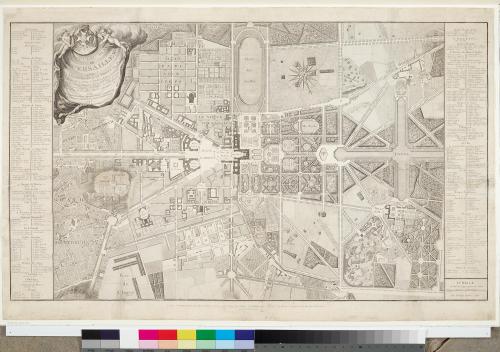 Contant de la Motte (Zeichner*in), Nouveau Plan de Versailles, 1787