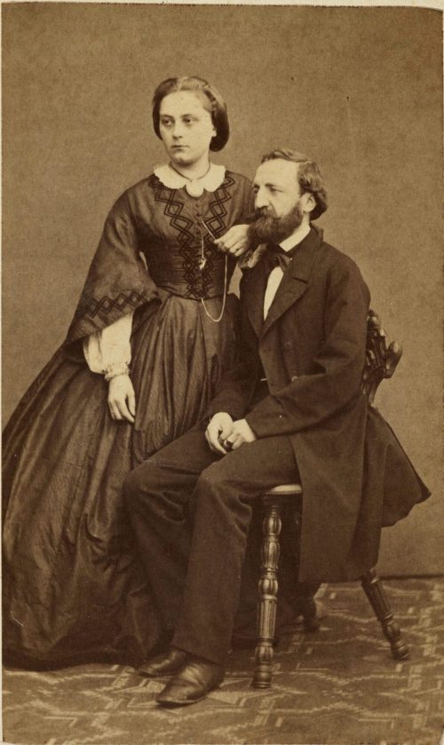 Unbekannt (Fotograf*in), Ludwig Hammers und Frau. geb. Hellweg, 1862