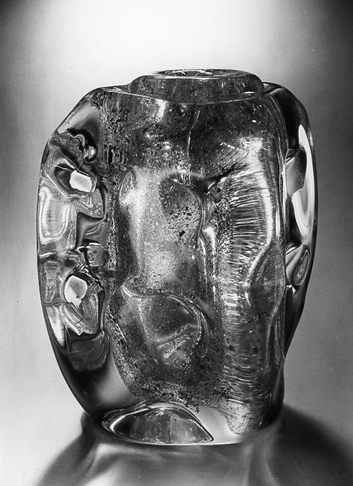 André Thuret (Ausführung), Vase mit Metallfolieneinschlüssen, um 1935–1940