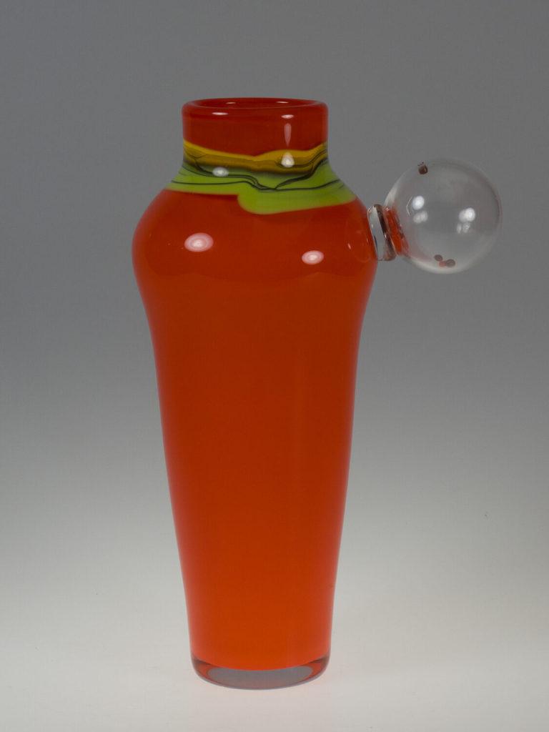 Vase mit Glasperlenblase