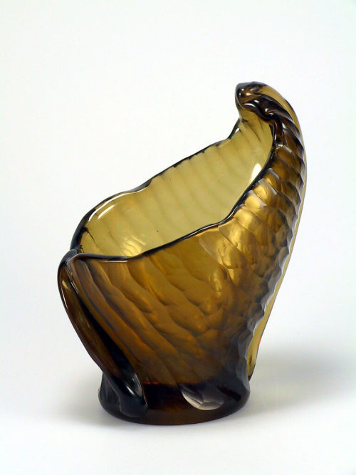 Émile Gallé (Entwurf), Vase in Blattform, Entwurf 1888, Ausführung um 1895