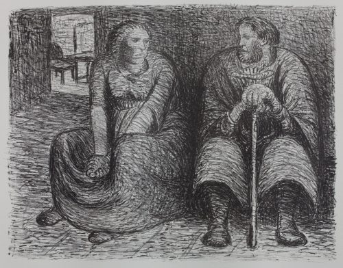 Ernst Barlach (Künstler*in), Das Paar im Gespräch, 1912