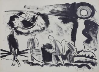 Ausfahrende Fischer, 1923, Karl Schmidt-Rottluff