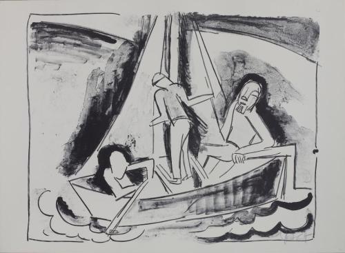 Karl Schmidt-Rottluff (Künstler*in), Fischerboot, 1923