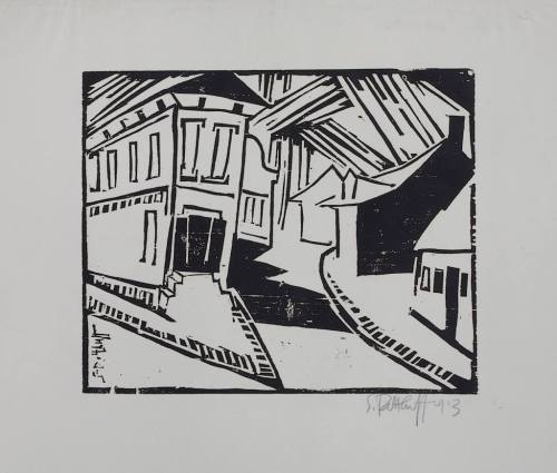 Karl Schmidt-Rottluff (Künstler*in), Sonnige Straße, 1913