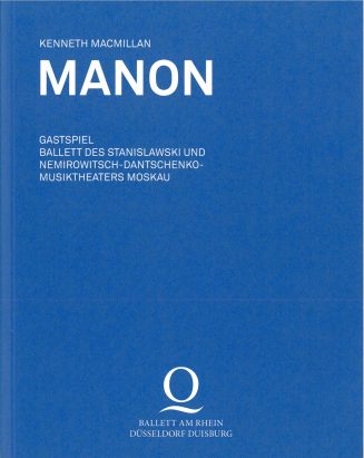 Programmheft "Manon" von Kenneth MacMillan - Gastspiel des Stanislawski-Balletts Moskau an der  ...