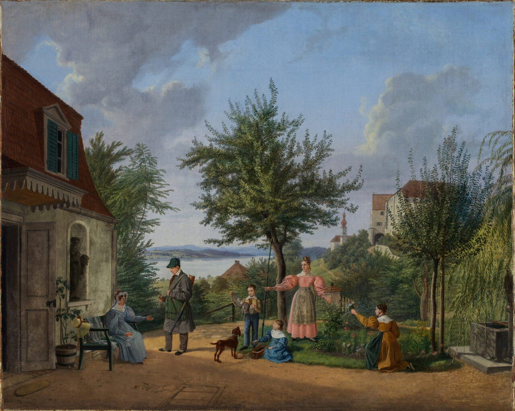 Lorenzo II Quaglio, Am Starnberger See, 1832, Kunstpalast, Düsseldorf, Inv.-Nr. M 53