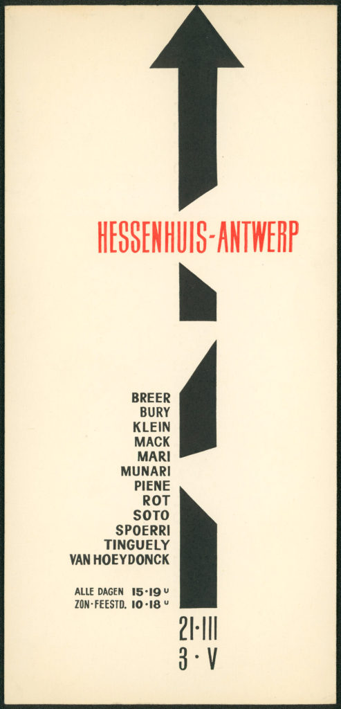 Vision in Motion. Hessenhuis, Antwerpen, 21.03.-03.05.1959