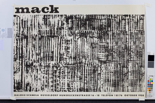 Galerie Schmela (Beteiligte Institution), Mack. Galerie Schmela Düsseldorf, Oktober 1958, 1958