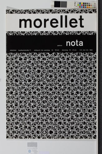 Morellet. Galerie nota, München, 09.05. - 03.06.1961