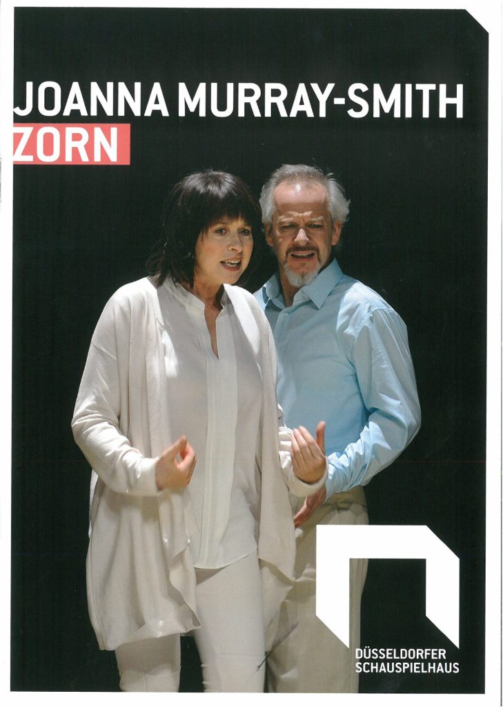 Programmheft zu "Zorn" von Joanna Murray-Smith. Düsseldorfer Schauspielhaus, 30. November 2014  ...