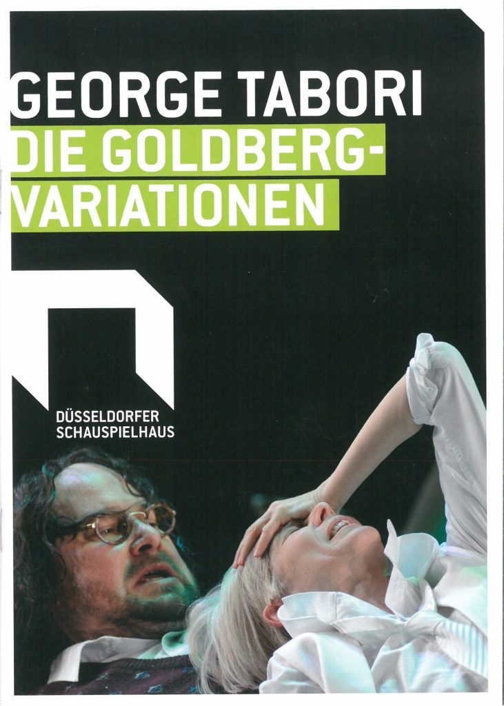 Programmheft zu "Die Goldberg-Variationen" von George Tabori. Düsseldorfer Schauspielhaus, 24.  ...