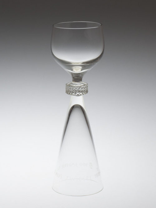 Heinrich Löffelhardt (Entwurf), Jubiläumsglas der Vereinigten Farbenglaswerke Zwiesel, 1970