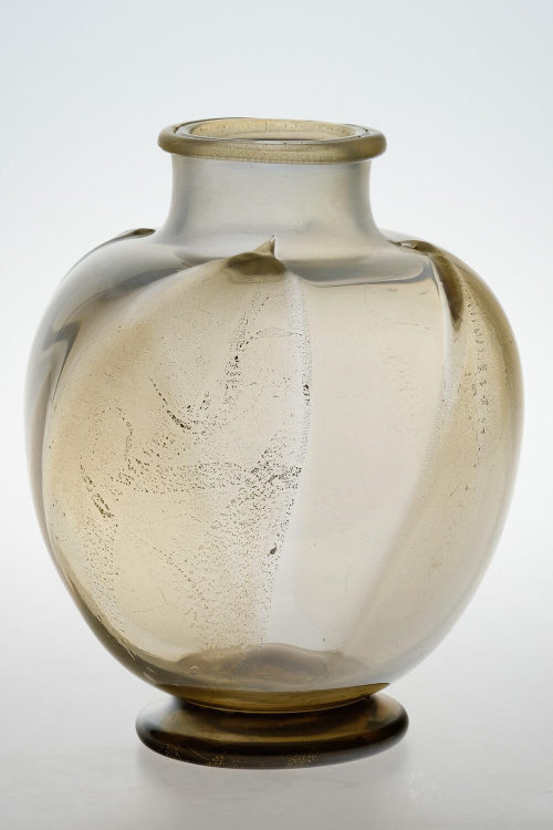 Unbekannt (Ausführung), Vase mit Blattgold-Craquelée, 1930/40er-Jahre