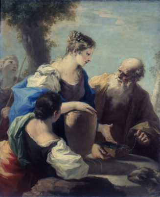 Giovanni Antonio Pellegrini, Rebekka am Brunnen, um 1710, Kunstpalast, Düsseldorf, Inv.-Nr. M 1 ...