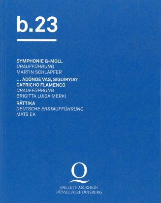 Programmheft  Ballett am Rhein - b.23. Premiere 24. März 2015 Deutsche Oper am Rhein Düsseldorf ...