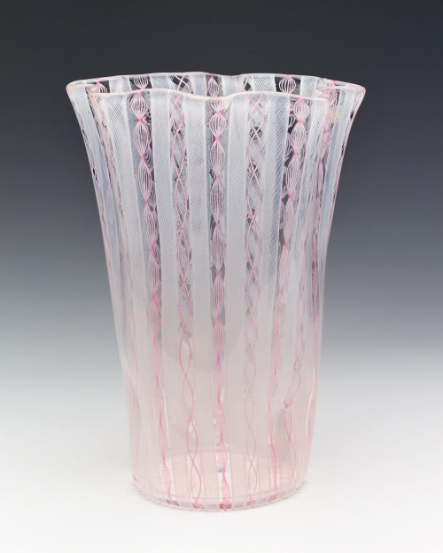 Venini & C. (Ausführung), Vase "zanfirico", um 1951–1955