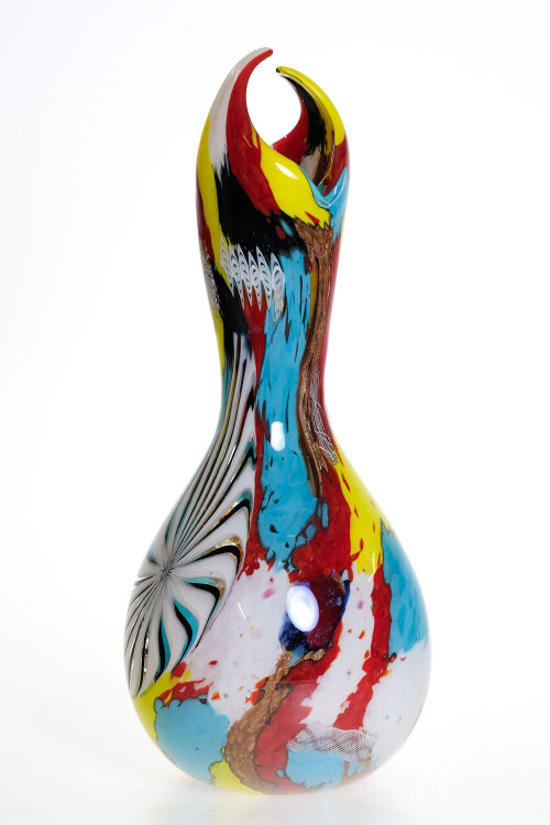 Dino Martens (Ausführung), Vase mit farbigen Einlagen, 1980/90er-Jahre