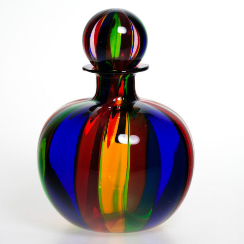 Adriano Dalla Valentina (Ausführung), Kugelflasche mit Stöpsel, um 1980–1990