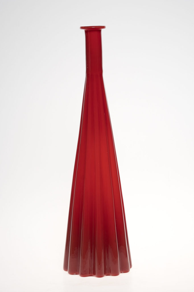 Rote Flaschenvase