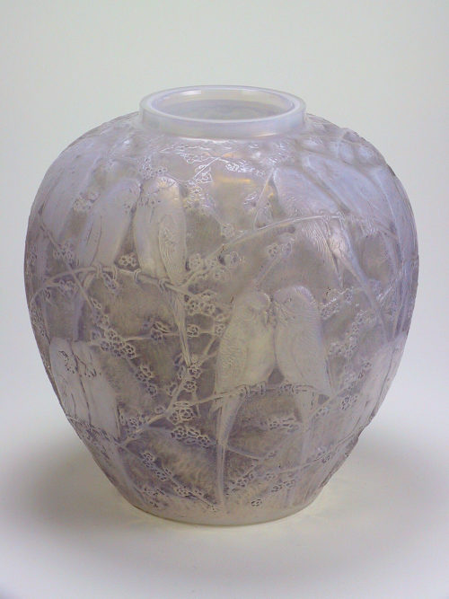 René Lalique (Entwurf), "Perruches" (Wellen-)Sittiche, 1919