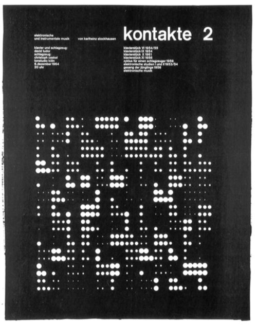 Ursula Gaiser (Entwurf), Plakat "Kontakte 2", 1964/1965