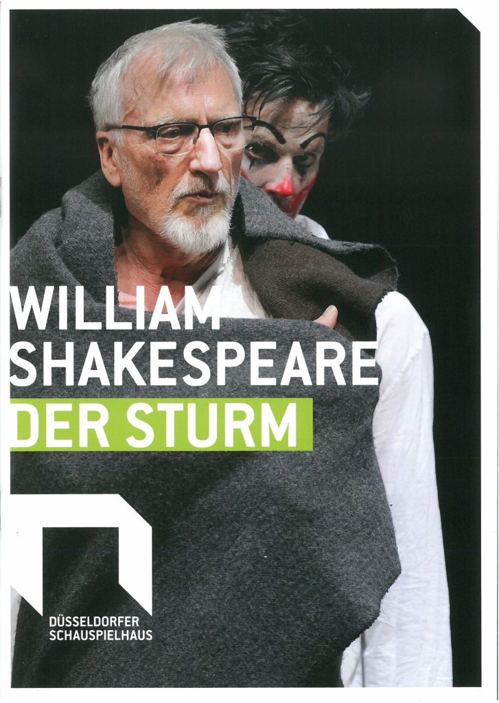 Programmheft zu "Der Sturm" von William Shakespeare. Premiere am Düsseldorfer Schauspielhaus am ...