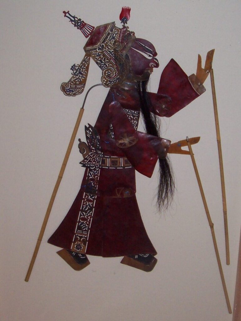 MAJOR LIU, Schattenspielfigur aus der chinesischen Provinz Szetchuan