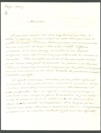 Korrespondenz von Heinrich Heine an Edouard Drouyn de Lhuys