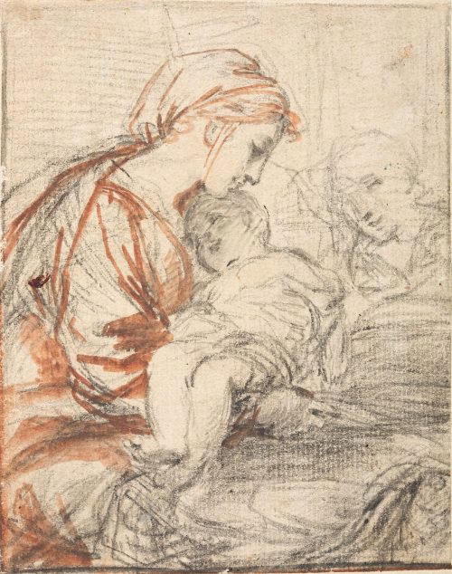 Niccolo Berrettoni (Künstler*in), Madonna mit Kind und Johannesknaben, 17. Jahrhundert