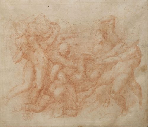 Michelangelo Buonarroti (Künstler*in), Männer im Kampf mit einer Schlange, 1525–1535