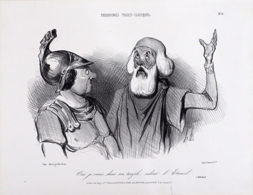 Honoré Daumier (Künstler*in), Oui je viens, dans son temple, adorer l'Eternel.
(Athalie.), ca. 1841