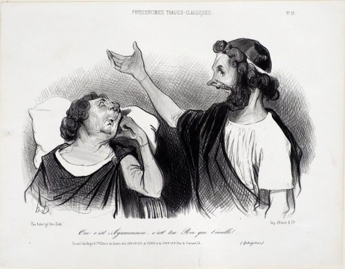 Honoré Daumier (Künstler*in), Oui c'est Agamemnon, c'est ton Roi qui t'éveille......
(Iphigénie.), ca. 1841