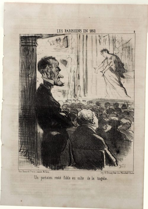 Honoré Daumier (Künstler*in), Un Parisien resté fidèle au culte de la tragédie., 26.01.1852