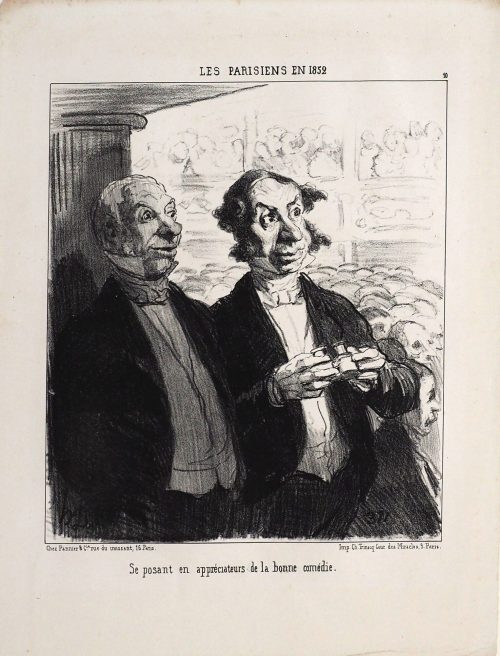 Honoré Daumier (Künstler*in), Se posant en appréciateurs de la bonne comédie., ca. 1852