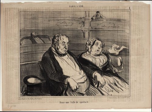 Honoré Daumier (Künstler*in), Dans une Salle de spectacle., 07.08.1854