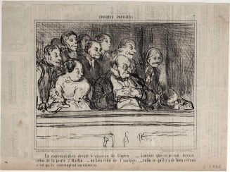 En contemplation devant le vaisseau de l'opéra. - à moins que ce ne soit devant celui de la porte St. Martin, - ou bien celui de l'ambigu, - enfin ce qu'il y a de bien certain c'est qu'ils contemplent un vaisseau.