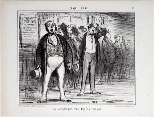 Honoré Daumier (Künstler*in), Un entr'acte, par trente degrés de chaleur., ca. 1856